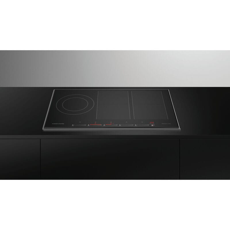 Fisher & Paykel Series 7 36 in. 5-Burner Induction Cooktop with Simmer Burner & Power Burner - Black Glass, , hires