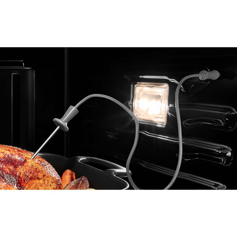 JennAir Rise 27 in. 8.6 cu. ft. Smart Top Control Electric Double Wall Oven with True European Convection - Stainless Steel, , hires