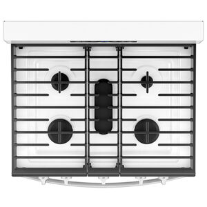 Whirlpool 30 in. 5.0 cu. ft. Air-Fry Standard Convection Gas Range with 5 Sealed Burners - White, , hires