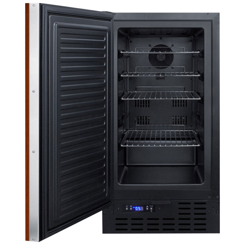 Summit 18 in. 2.7 cu. ft. Built-In Upright Compact Freezer with Adjustable Shelves & Digital Control - Custom Panel Ready, , hires