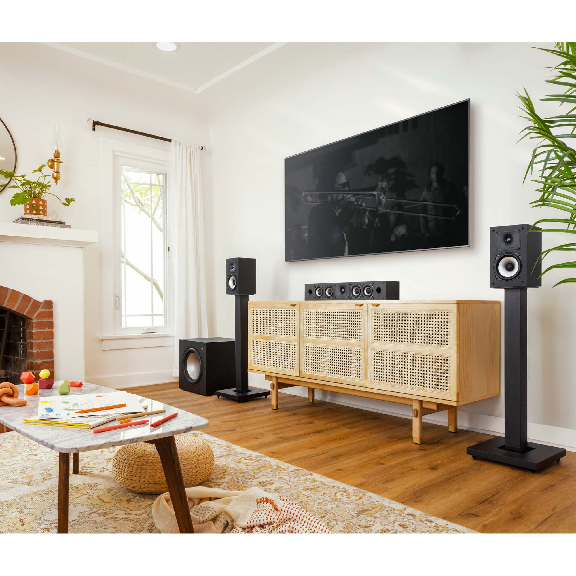 Polk Monitor XT35 High Resolution Slim Center Channel Speaker