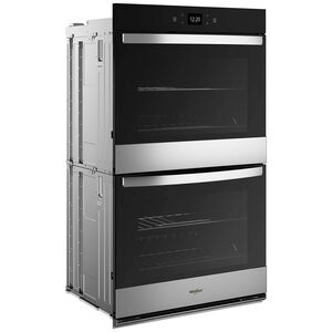 Whirlpool 27 in. 8.6 cu. ft. Smart Top Control Electric Double Wall Oven with Standard Convection - Fingerprint Resistant Stainless, , hires