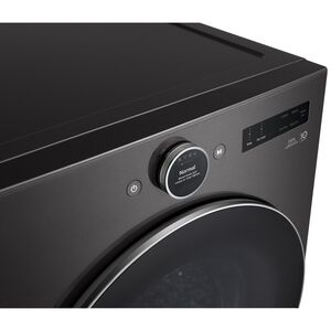 LG 27 in. 7.8 cu. ft. Smart Stackable Ventless Electric Dryer with Heat Pump & Sensor Dry - Black Steel, , hires