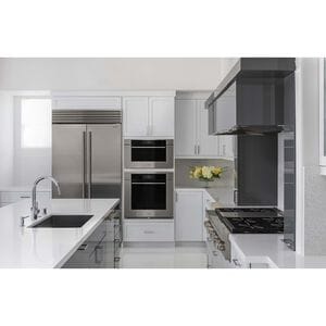 Sub-Zero Classic Series 42 in. Built-In 24.7 cu. ft. Smart French Door Refrigerator with Tubular Handles - Stainless Steel, , hires