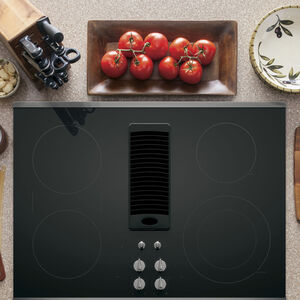 GE Profile 30 in. Electric Cooktop with 4 Radiant Burners - Stainless Steel, , hires