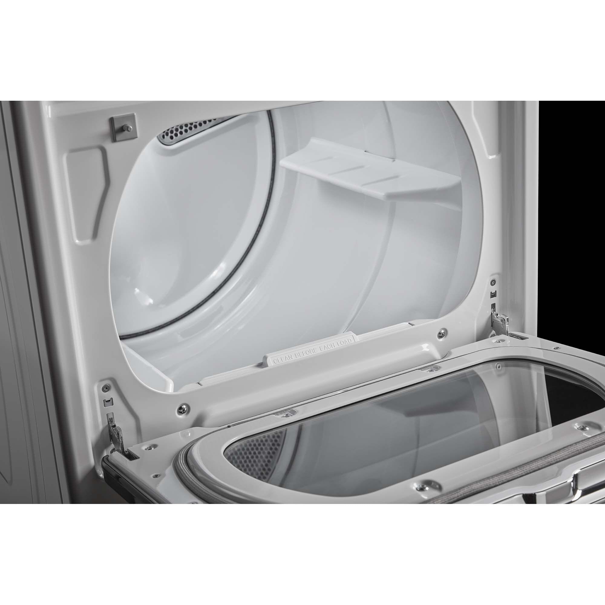 Maytag 27 in. 7.4 cu. ft. Smart Electric Dryer with Extra Power Button Sensor Dry Sanitize Steam Cycle White P.C. Richard Son