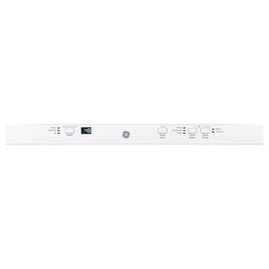 GE 24 in. Top Control Flush-Mount Dishwasher with 51 dBa Sound Level, Condensate Dry & Pocket Handle - White, White, hires