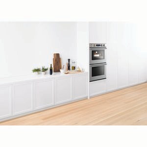 Fisher Paykel Pro Series 7 30 in. 8.2 cu. ft. Top Control Electric Double Wall Oven with True European Convection - Stainless Steel, , hires