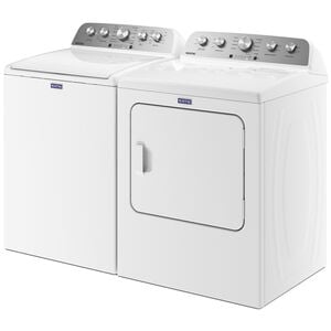 Maytag 28 in. 4.5 cu. ft. Top Load Washer with Agitator & Extra Power Button - White, , hires