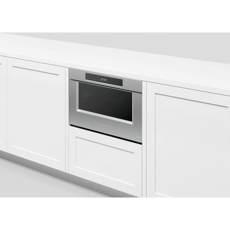 Fisher & Paykel Series 7 24 in. 1.2 cu. ft. 950W Drawer Microwave with Sensor Cooking - Stainless Steel, , hires