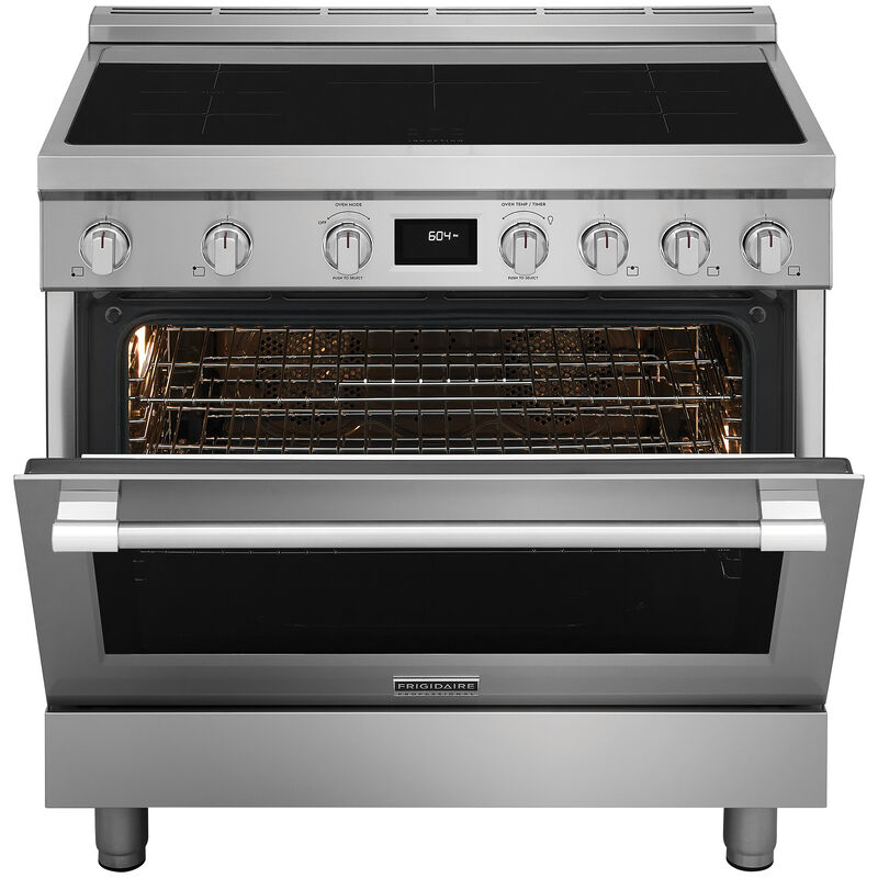 Frigidaire Professional 36 in. 4.4 cu. ft. Dual Convection Electric Range with 5 Induction Burners - Stainless Steel, , hires