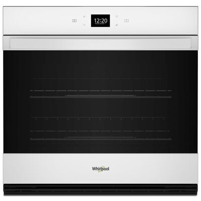 Whirlpool 30 in. 5.0 cu. ft. Electric Smart Wall Oven with Standard Convection & Self Clean - White | WOES5030LW