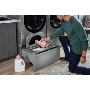 LG 27 in. 7.4 cu. ft. Smart Stackable Gas Dryer with AI Sensor Dry, TurboSteam, Sanitize & Steam Cycle - Graphite Steel, , hires
