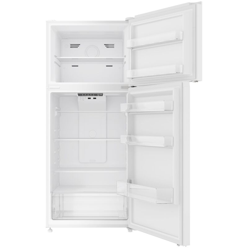 Avanti 28 in. 14.6 cu. ft. Counter Depth Garage-Ready Top Freezer Refrigerator - White, White, hires