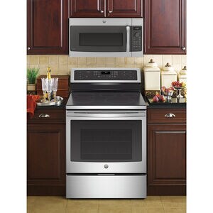 GE Profile 30 in. 1.7 cu. ft. 925W Over-the-Range Microwave with 300 CFM, Convection & Sensor Cooking - Stainless Steel, , hires