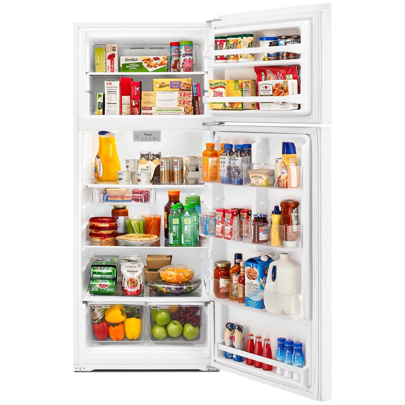 Whirlpool 28 in. 18 cu. ft. Top Freezer Refrigerator - White, White, hires