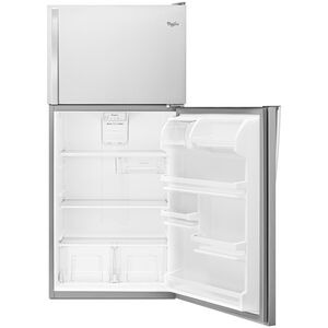 Whirlpool 30 in. 18.2 cu. ft. Top Freezer Refrigerator - Monochromatic Stainless Steel, Monochromatic Stainless Steel, hires