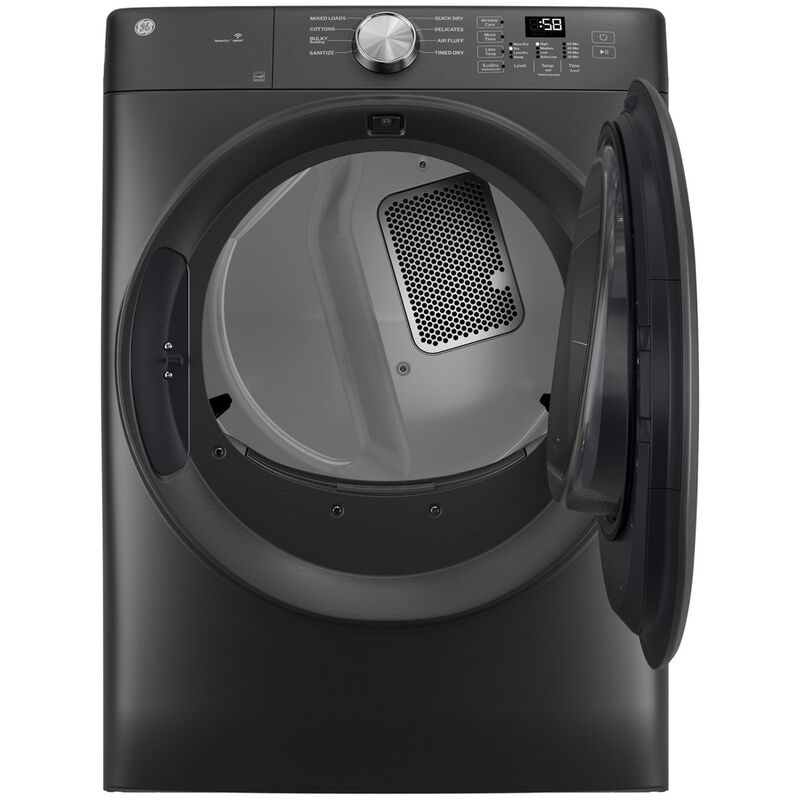 GE 28 in. 7.8 cu. ft. Smart Stackable Gas Dryer with Sanitize Cycle - Carbon Graphite, , hires