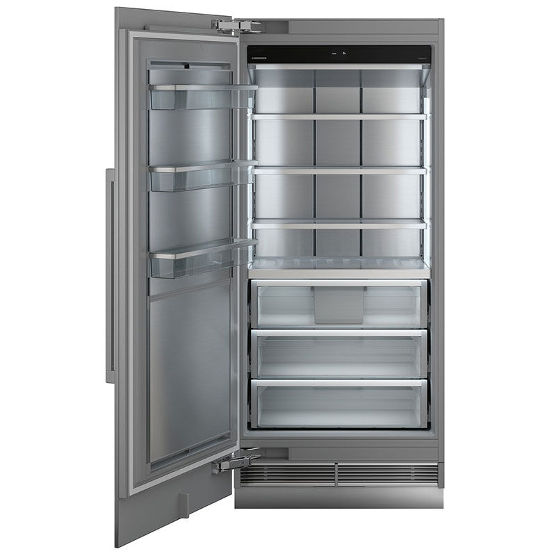 Liebherr 36 in. 18.9 cu. ft. Built-in Smart Triple-Drawers Upright Freezer with Ice-Maker & Adjustable Shelves - Custom Panel Ready, , hires