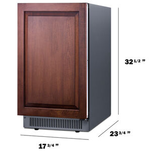 Summit 18 in. Built-In Undercounter Outdoor Commercial-Use Ice Maker with 33 lb. Ice Storage, Auto-Defrost & Digital Control - Custom Panel Ready, , hires