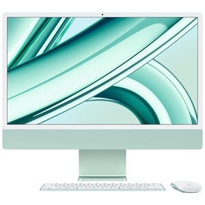 Apple iMac 24" (Late 2023) with Apple M3, 4.5K Retina Display, 8GB RAM, 256GB SSD, 8-core CPU, 8-core GPU, Green, , hires