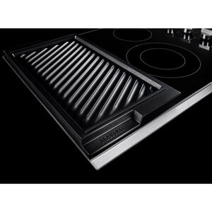 Maytag 30 in. 4-Burner Electric Cooktop with Power Burner, Reversible Grill & Griddle - Stainless Steel, , hires