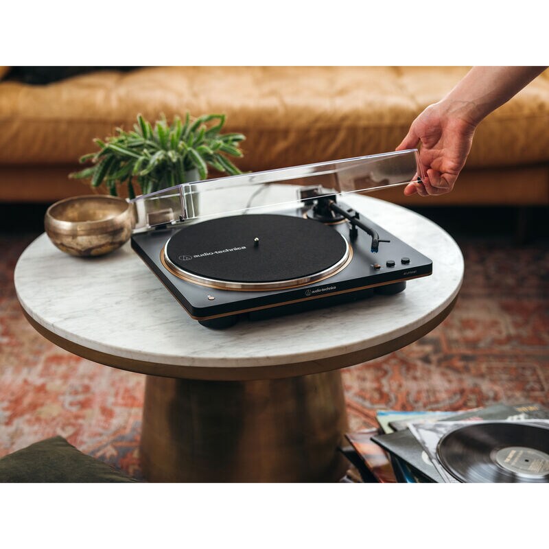Audio Technica Fully Automatic Wireless Belt-Drive Turntable - Black/Bronze, , hires