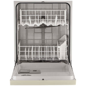 Whirlpool 24 in. Front Control Dishwasher with 57 dBa Sound Level & Pocket - Biscuit, Biscuit, hires