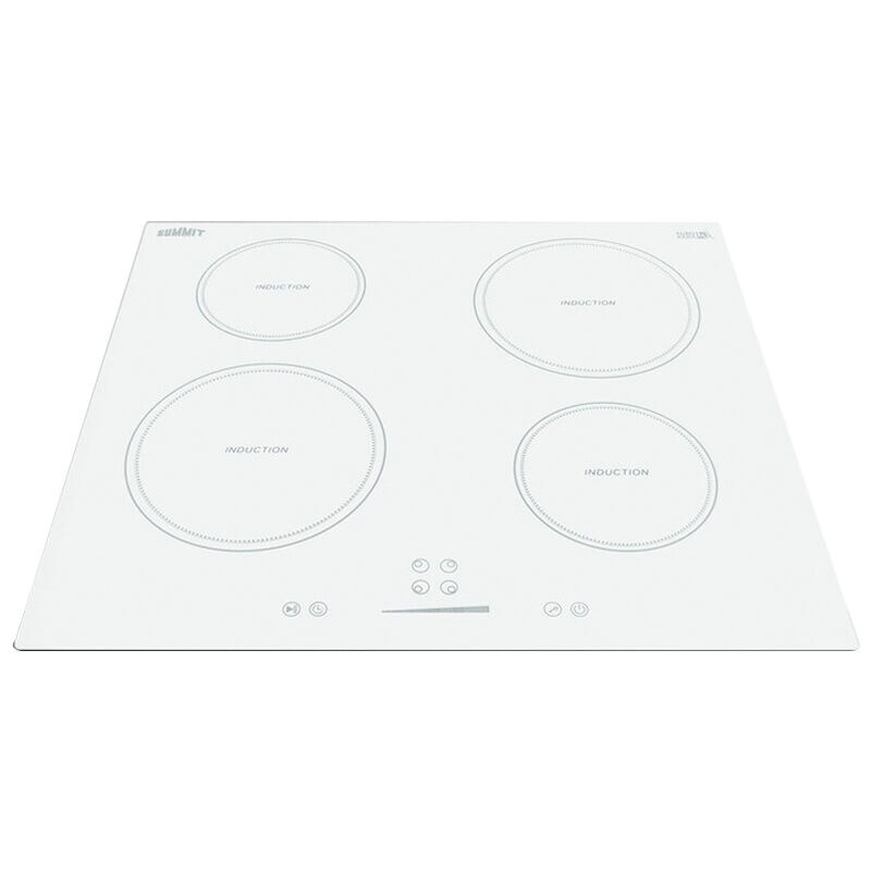 Summit 24 in. 4-Burner Induction Cooktop - White, , hires