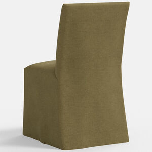 Skyline Furniture Linen Fabric Slipcover Dining Chair - Olive, Olive, hires