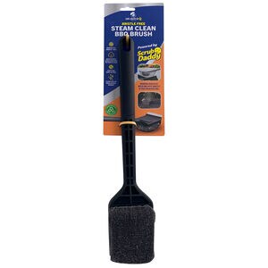 MR. BAR-B-Q Daddy Steam Cleaning Grill Scrubber Brush, Bristle Free, , hires