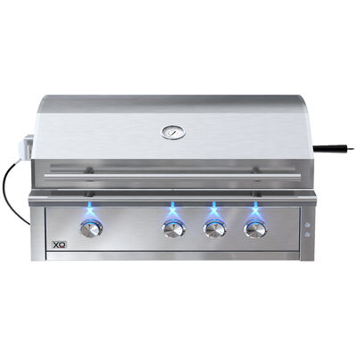 XO 36 in. 3-Burner Built-In/Freestanding Liquid Propane Gas Grill with Rotisserie & Sear Burner - Stainless Steel | XOGRILL36L