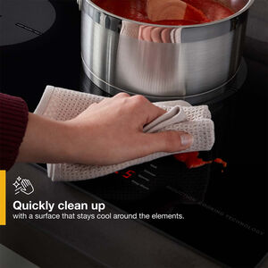 Whirlpool 24 in. 4-Burner Induction Cooktop with Simmer Burner & Power Burner - Black, , hires