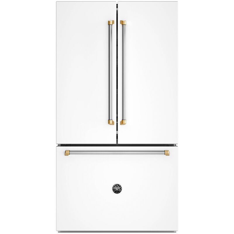 Bertazzoni Master Series 36 in. 26.2 cu. ft. Counter Depth French Door Refrigerator with Internal Water Dispenser - Matte White, , hires