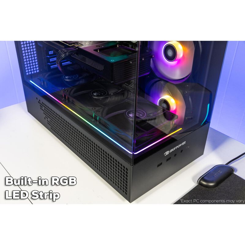 iBUYPOWER Element Gaming Desktop with Intel Core i9-14900F, 14th Gen, 24-Core CPU, NVIDIA GeForce RTX 5070, 12GB VRAM GPU, 32 GB RAM, 1 TB SSD & Windows 11 Home - Black, , hires