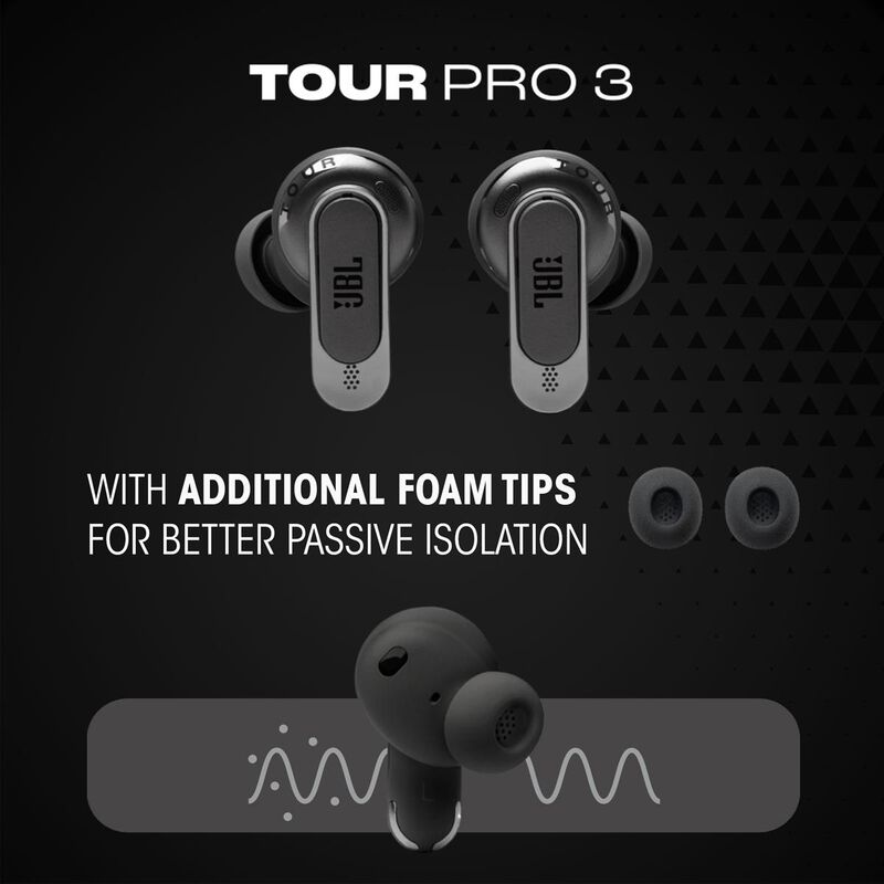JBL True Adaptive Noise Cancelling True Wireless Headphones with Smart Case design - Black, , hires
