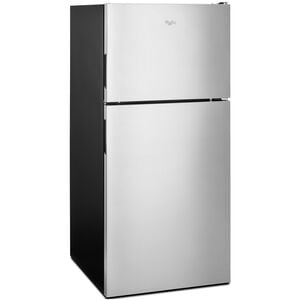 Whirlpool 30 in. 18.2 cu. ft. Top Freezer Refrigerator with Ice Maker - Stainless Steel, , hires