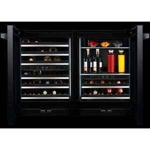 JennAir Noir Series 24 in. 5.0 cu. ft. Built-In Beverage Center with Fixed Shelves & Digital Control - Black, , hires