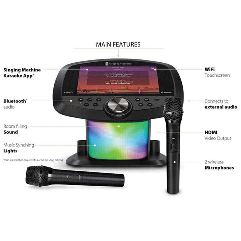 Singing Machine Karaoke Hub 2.0 - Black, , hires