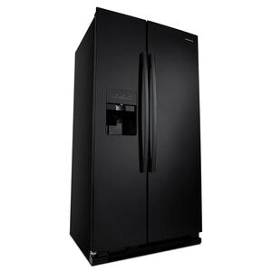 Amana 36 in. 24.6 cu. ft. Side by Side Refrigerator with Ice & Water Dispenser - Black, Black, hires