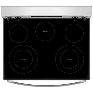 Whirlpool 30 in. 5.3 cu. ft. Air-Fry Standard Convection Electric Range with Radiant Burners - Stainless Steel, , hires