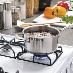 GE 30 in. 4.8 cu. ft. Gas Range with 4 Sealed Burners - White, White, hires