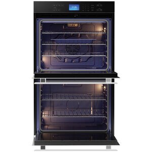 Sharp 30 in. 10 cu. ft. Top Control Electric Double Wall Oven with True European Convection - Stainless Steel, , hires