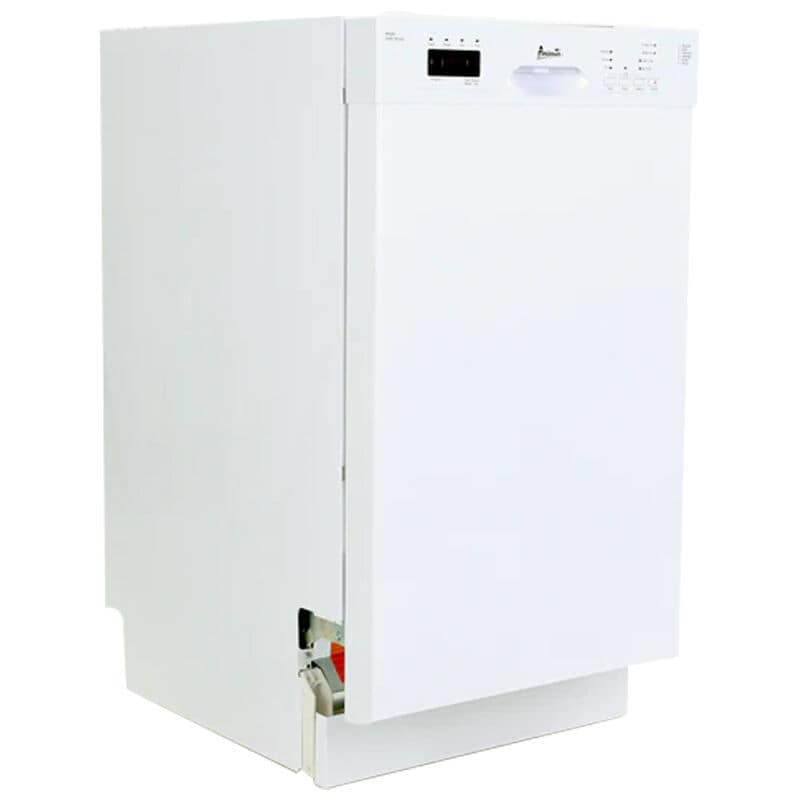 Avanti 18 in. Front Control Dishwasher with 53 dBa Sound Level & Pocket - White, , hires