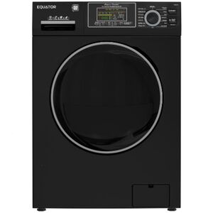 Equator Max 24 in. 2.47 cu. ft. Electric Front Load Convertible (Vented/Ventless) All-in-One Combo with Pet Cycle, Sanitize Cycle & Sensor Dry - Black, , hires