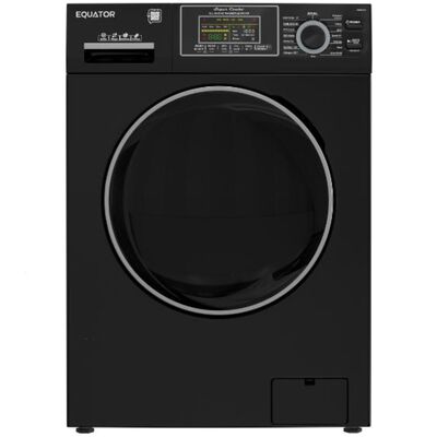 Equator Max 24 in. 2.47 cu. ft. Electric Front Load Convertible (Vented/Ventless) All-in-One Combo with Pet Cycle, Sanitize Cycle & Sensor Dry - Black | 6500B