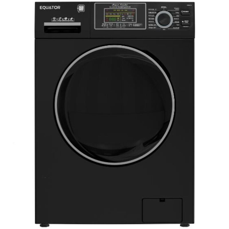 Equator Max 24 in. 2.47 cu. ft. Electric Front Load Convertible (Vented/Ventless) All-in-One Combo with Pet Cycle, Sanitize Cycle & Sensor Dry - Black, , hires