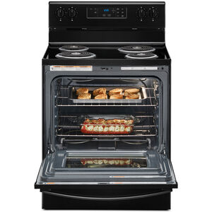 Whirlpool 30 in. 4.8 cu. ft. Electric Range with Coil Burners - Black, Black, hires