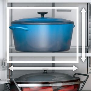 GE 36 in. 22.1 cu. ft. Counter Depth French Door Refrigerator with Ice & Water Dispenser - Fingerprint Resistant Slate, Slate, hires