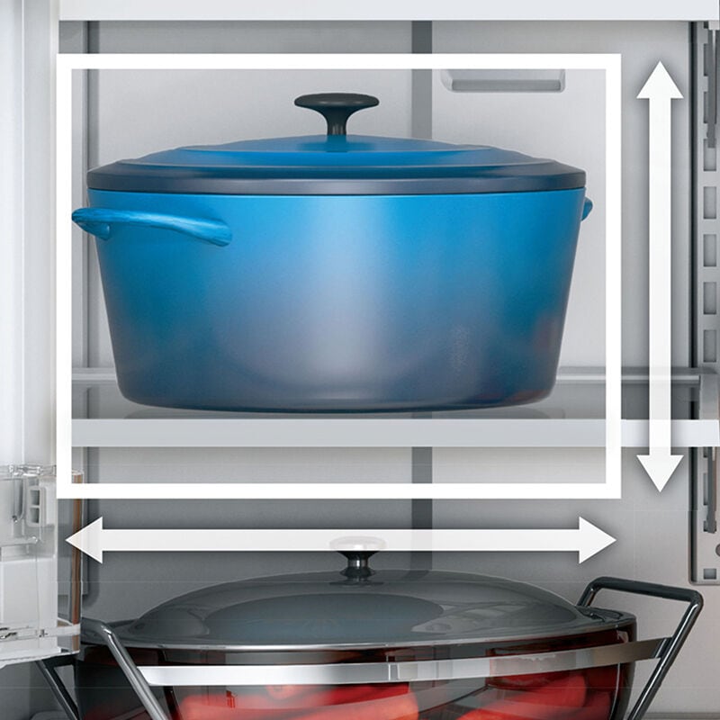 GE 36 in. 22.1 cu. ft. Counter Depth French Door Refrigerator with Ice & Water Dispenser - Fingerprint Resistant Slate, Slate, hires